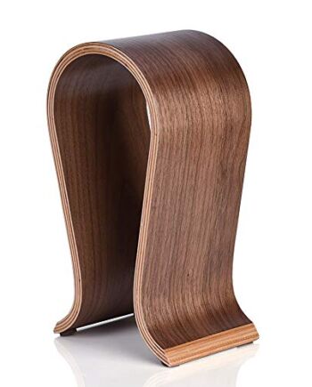 Rehomy Drewniany stojak na słuchawki w kształcie litery U uchwyt wieszak drewniany zestaw słuchawkowy biurko półka ekspozycyjna stojak