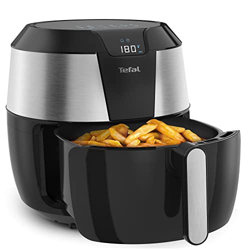 Tefal EY701D Easy Fry XXL Frytkownica Na Gorące Powietrze, 1850 W, 1,6 L, Czarny/Srebrny