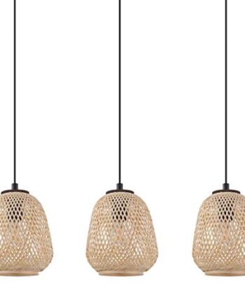 EGLO Lampa wisząca Dembleby, 3-punktowa lampa wisząca w stylu vintage,