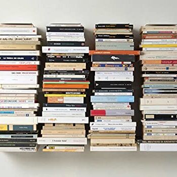 Regał na książki – pionowy regał na książki 60 cm – zestaw 4 sztuk