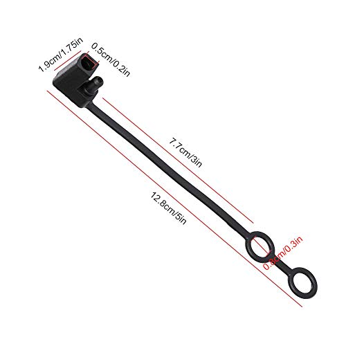KingBra 2 szt. SAE wodoodporna pokrywa do złącza SAE, 2-pinowa wtyczka wymienna czapka pogodowa - obrazek 5