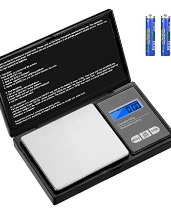 Aurora & Tithonus cyfrowy dokładność 500 g / 0,01g, stal nierdzewna waga kuchenna z wyświetlaczem LCD, do ważenia ziół, biżuterii