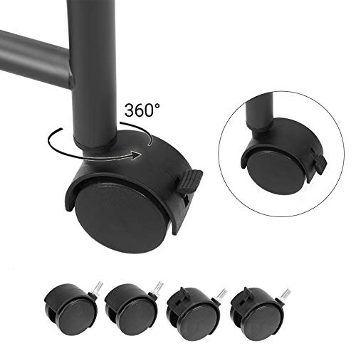 SONGMICS Sortownik prania z rolkami i 2 przegródkami, kosz na pranie, kosz na pranie, wózek na pranie ze zdejmowanymi kieszeniami, pojemność całkowita 90 l, szary, LSF002GS - obrazek 3