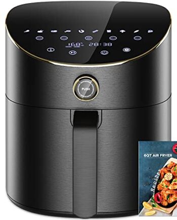 Frytownica na gorące powietrze Frytownica XXL Frytownica na gorące powietrze 5,5 L Frytownice na powietrze 15 programów Frytownica na gorące powietrze Airfryer XXL Frytownica na gorące powietrze z cyfrowym ekranem dotykowym LED / podgrzewanie i utrzymywanie ciepła / przepis (MULTI-WAY)