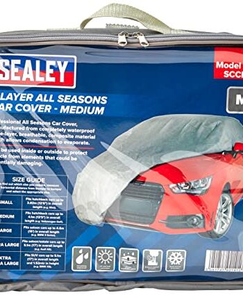 Sealey SCCM wszystkie pory roku osłona samochodu 3-warstwowa - średnia
