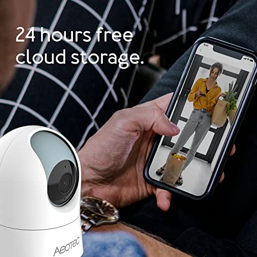 SmartThings Aeotec WiFi IP kamera bezpieczeństwa 1080p rozdzielczość Full HD noktowizor wykrywanie osoby 360° śledzenie ruchu panoramiczny widok 2-drożny dźwięk - obrazek 2