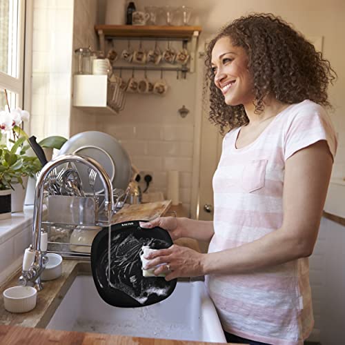 Salter 1062 BKDR Wodoszczelna (IPX7) elektroniczna waga kuchenna, czyszczenie w misce do mycia, duży wyświetlacz z podświetleniem, tarowanie, smukła kompaktowa konstrukcja, zakres do 5 kg, czarna - obrazek 2