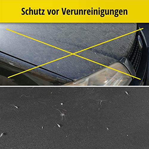 Walser Plandeka samochodowa klasy premium, miękka, oddychająca, w pełni przepuszczająca powietrze, do zastosowania wewnętrznego, pyłoszczelna, ochrona przed zimowaniem, rozmiar 5 - obrazek 4