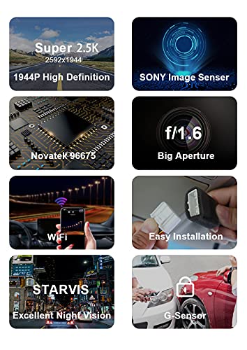 FITCAMX Dashcam kompatybilny z Toyota C-HR 2021-2022 (Model B), dedyko - obrazek 3