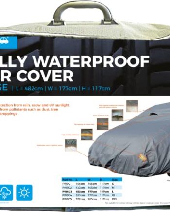 Simply PWCC3 duży w pełni wodoodporny pokrowiec samochodowy BMW serii 3, Ford Mondeo, VW Passat