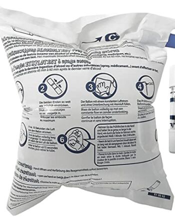 Jednorazowy alkomat z certyfikatem NF - do pomiaru stężenia alkoholu w