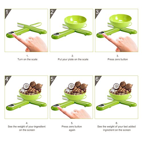 CAMRY Cyfrowa składana waga spożywcza do przyczepy kempingowej, przeno - obrazek 3