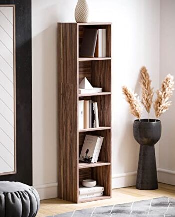 Vida Designs Oxford 5-poziomowy regał na książki, orzech drewniany reg