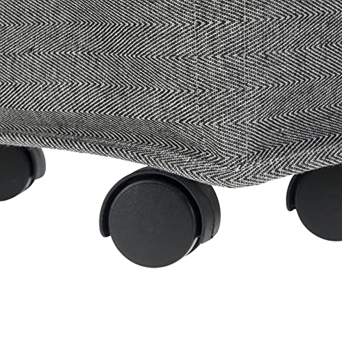 Wenko Corno Prime kosz na pranie z pokrywką, pojemność: 43 l, poliester, 18 x 60 x 40 cm, czarny - obrazek 4