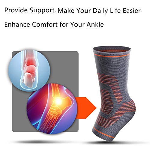 Awenia Bandaż na stopę, kostkę, ostrogi piętowe, do biegania, sportu, - obrazek 5