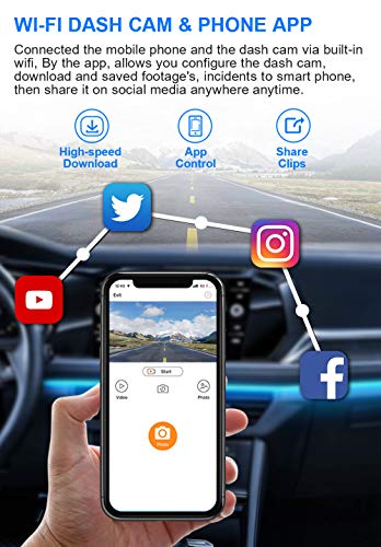 FITCAMX Dashcam kompatybilny z Toyota C-HR 2021-2022 (Model B), dedyko - obrazek 2