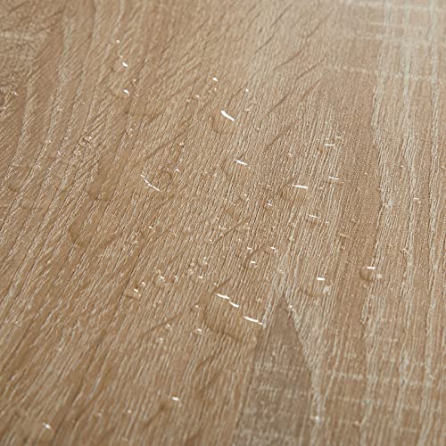 Meerveil Szafka na książki, regał do przechowywania, 9 półek z 5 drzwiami, nowoczesny styl, nadaje się do biura, gabinetu, salonu, korytarza i innych pomieszczeń, kolory dębu - obrazek 2