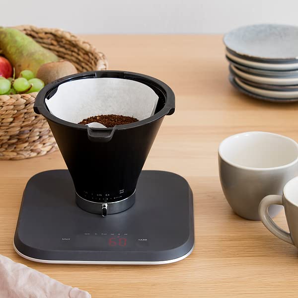 Wilfa SPLASH waga kuchenna – waga cyfrowa o pojemności 5 kg, powierzchnia pokryta silikonem, wyświetlacz LCD, czarna - obrazek 4