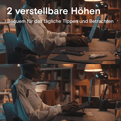 MOFT Stojak na MacBooka o 2 wysokościach, chłodzenie grafitowe, ulepszony klej bez śladów, pasuje do laptopów bez dolnych otworów wentylacyjnych, regulowany - obrazek 2