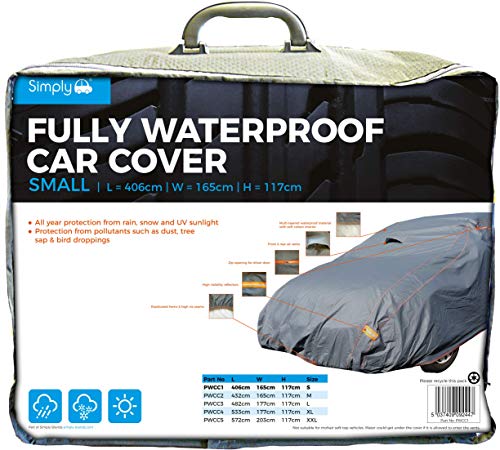 Simply PWCC1 w pełni wodoodporny pokrowiec samochodowy, mały