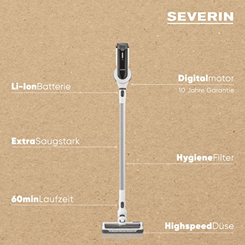 Severin Hv 7166 Bezprzewodowy Odkurzacz Pionowy 2W1 - obrazek 5