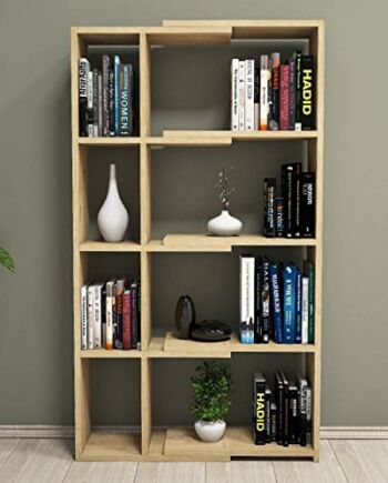 Homemania drewniany regał na książki, 73,6 x 22 x 130,8 cm
