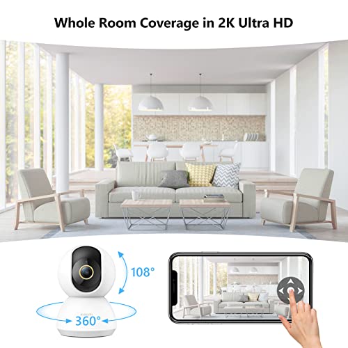 Xiaomi Smart Camera C300, kamera monitorująca z asystentem głosowym, inteligentne wykrywanie człowieka AI, dwukierunkowy dźwięk, tryb prywatności, noktowizor, kompatybilny z Google i Alexa, Biały - obrazek 9