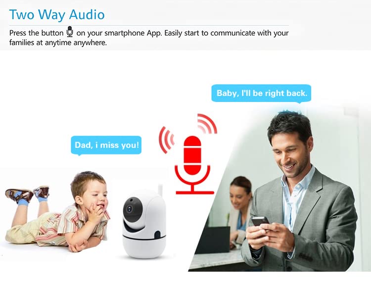 Denver SHC-150 kamera do monitoringu WiFi z IR LED do noktowizora, kamera do monitoringu wewnątrz z wykrywaniem ruchu do 10 m, HD 1280 x 720p, 12 kl./s, gniazdo micro SD do 128 GB - obrazek 6