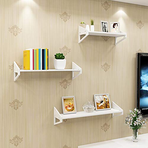 Oumefar Regał na książki, 1 zestaw z 3 półkami ściennymi, do pokoju dziecięcego, salonu, sypialni, dla dzieci