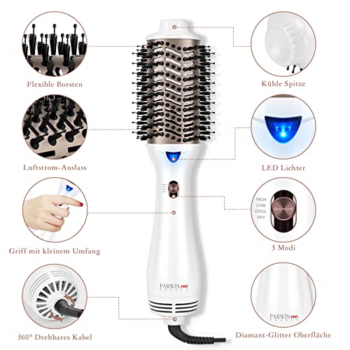 One-Step Szczotka do Ciepłego Powietrza, PARWIN PRO BEAUTY 4 w 1 Owaln - obrazek 4