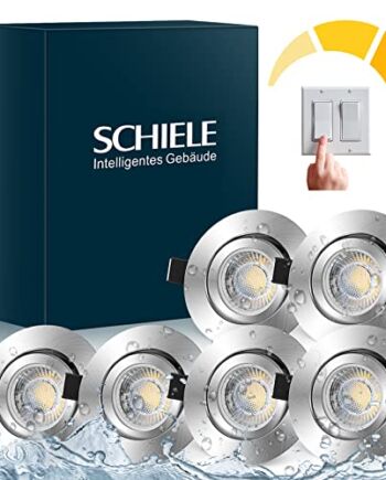 Oprawa sufitowa wpuszczana Ściemniane oprawy wpuszczane SCHIELE Led w zestawie Moduł 6 x 7W LED 700lm zamiennik dla 60W halogen 2800K ciepłobiałe spoty sufitowe LED spoty 230v