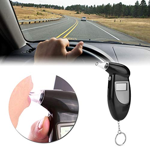 Hlyjoon Breath Tester Alkohol Analizator Devicelcd Ekran Alkomat Profesjonalny cyfrowy przenośny alkomat z wyświetlaczem LCD Wysoka czułość - obrazek 6