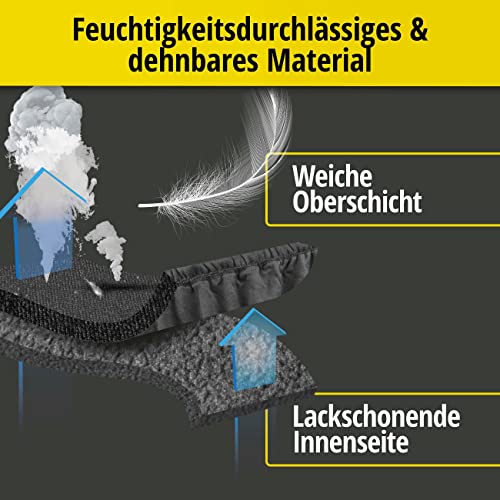 Walser Plandeka samochodowa klasy premium, miękka, oddychająca, w pełni przepuszczająca powietrze, do zastosowania wewnętrznego, pyłoszczelna, ochrona przed zimowaniem, rozmiar 5 - obrazek 7