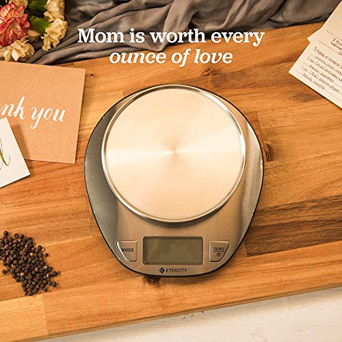 Etekcity EK4352H Profesjonalna Waga Kuchenna Cyfrowa z Wysoką Precyzją Do 1 G, Stal Szlachetna, 5 kg, Srebrny - obrazek 3