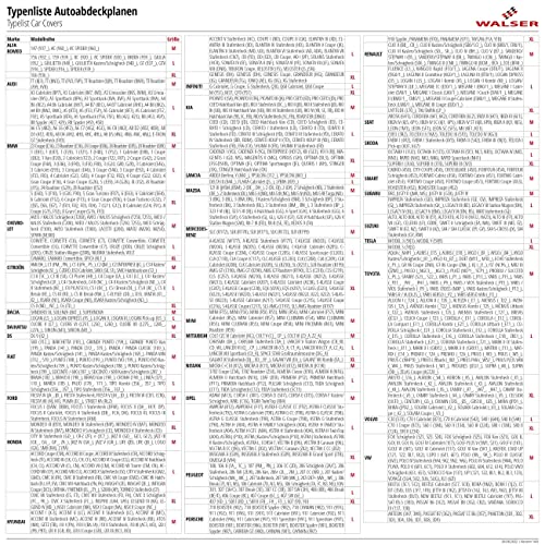 WALSER CarComfort plandeka samochodowa z polaru, do użytku wewnątrz i na zewnątrz, oddychająca, chroniąca lakier pokrowiec samochodowy, do użytku w pomieszczeniach, szary/czarny - obrazek 3