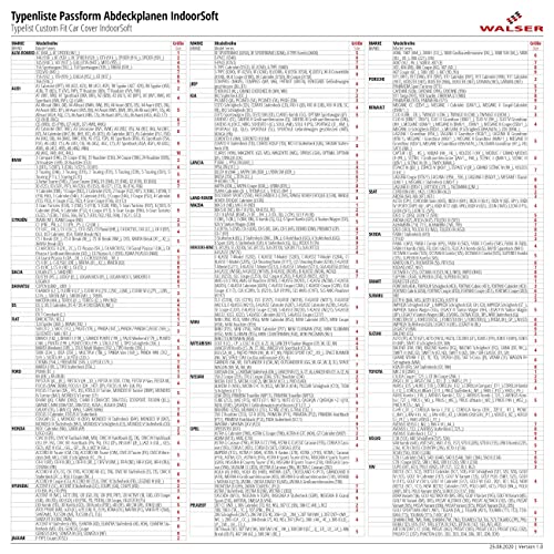 Walser Plandeka samochodowa klasy premium, miękka, oddychająca, w pełni przepuszczająca powietrze, do zastosowania wewnętrznego, pyłoszczelna, ochrona przed zimowaniem, rozmiar 5 - obrazek 2
