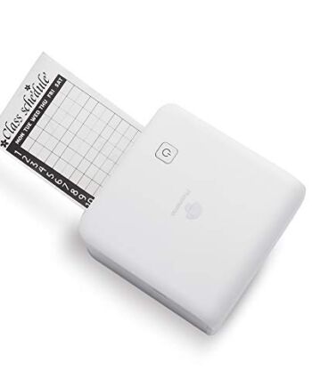 Phomemo M02 Pro 300 DPI mini drukarka kieszonkowa, termiczna drukarka fotograficzna, do telefonów komórkowych, drukarek naklejek, kompatybilna z papierem 15,25,53 mm, do systemów iOS i Android, idealna do dziennika, druku zdjęć, pracy, memo - biała