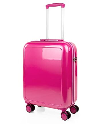 ITACA - Sztywna walizka kabinowa 4 koła podwójne Wózek. Poliwęglan. 55