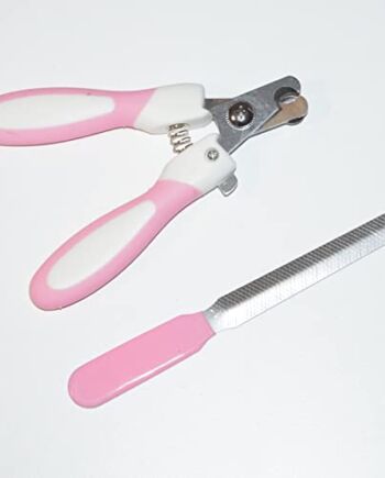 FestPreis Nożyce do pazurów szczypce do pazurów nożyczki do paznokci psy koty pazury obcinacz różowy M