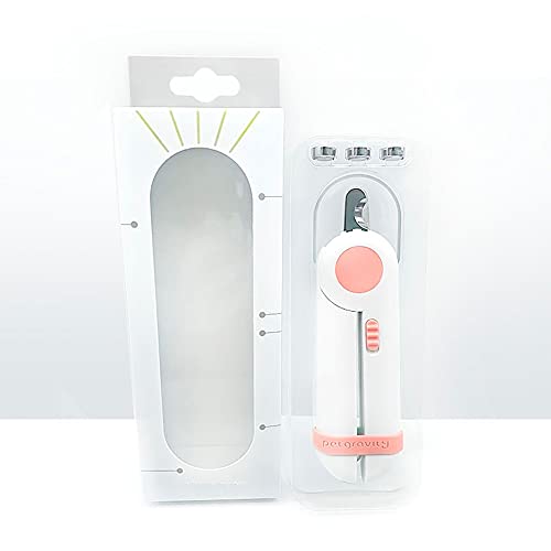 CINY Obcinacz do Paznokci dla Psa i Kota z Lampką LED, z pilnikami do paznokci dla małych psów Koty Ptaki Królik Świnka morska, Nożyczki do paznokci Zwierząt Pazury Obcinacz do paznokci, różowy - obrazek 2