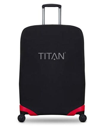 TITAN pokrowiec na bagaż uniwersalny - aus elastischem spandex poliester dla 4-rad wózków M +, czarny, 825307-01 bagaż podręczny, 71 cm, 0,01 litra, czarny