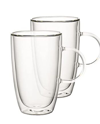 Villeroy & Boch Filiżanka, Szkło Borokrzemowe, Przezroczysty, 2 Sztuki