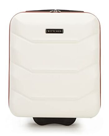 WITTCHEN Walizka bagaż podręczny twardy materiał ABS wysokiej jakości i stabilny krem ​​25 L 32x25x42 cm