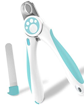 LAIKA Profesjonalne obcinacze i trymery do paznokci dla psów - z ochroną bezpieczeństwa, aby uniknąć nadmiernego cięcia i darmowego pilnika do paznokci, ostre ostrza golarki, solidne antypoślizgowe uchwyty - dla bezpiecznego, wygodnego pielęgnacji