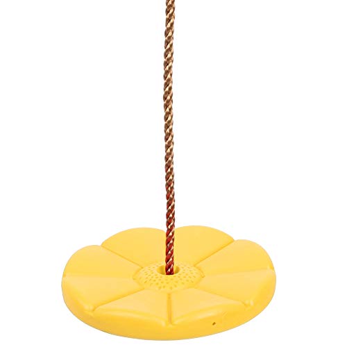 Lina do wspinaczki Huśtawka na drzewo Sprzęt do zabawy Zabawki dla dzieci Wspinaczka na zewnątrz Wiszące huśtawki talerzowe Siedzisko(yellow) - obrazek 5