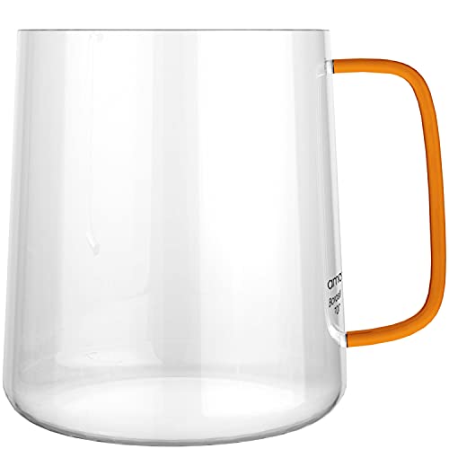 amapodo Zestaw szklanek – 3 x szklane filiżanki do gorących napojów – espresso kawa herbata – kolorowe szklanki do herbaty z uchem – prezenty dla kobiet – filiżanki do espresso 350 ml – szklanki do kawy – szklane filiżanki do kawy - obrazek 3