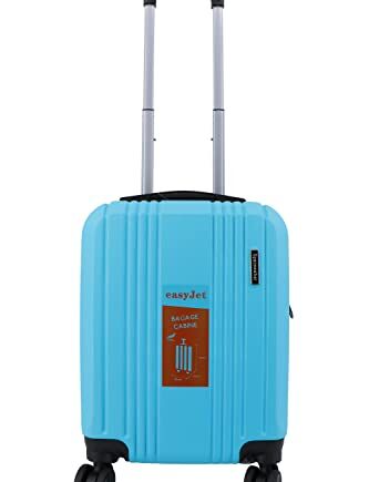 Spacewalker Ray Walizki kabinowe 16"/ 20" / Średnie 24"/ Duże 28" z ABS pochodzące z ekologicznego recyklingu, Niebieski niebo, 16" 45cm et 20" 55cm, M 65cm, L 75 cm, Kabina 16" 45 x 32 x 20 cm