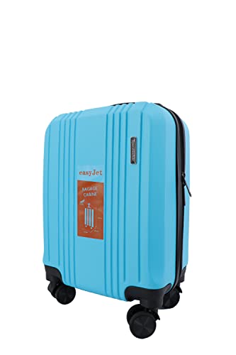 Spacewalker Ray Walizki kabinowe 16"/ 20" / Średnie 24"/ Duże 28" z ABS pochodzące z ekologicznego recyklingu, Niebieski niebo, 16" 45cm et 20" 55cm, M 65cm, L 75 cm, Kabina 16" 45 x 32 x 20 cm - obrazek 5