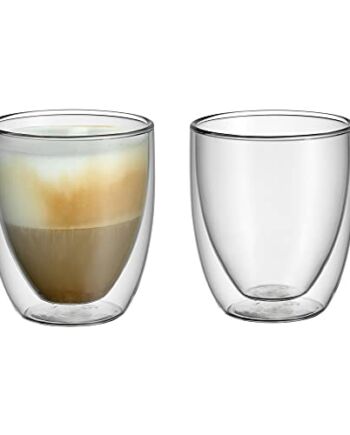 Wmf Kult Zestaw Szklanek do Cappuccino, Kryształ, Przezroczysty, 2 x 2