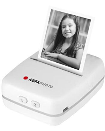 AgfaPhoto Realipix Pocket P drukarka termiczna dla dzieci z zabawną aplikacją do malowania i bazgrania, normalna, ARKMPW